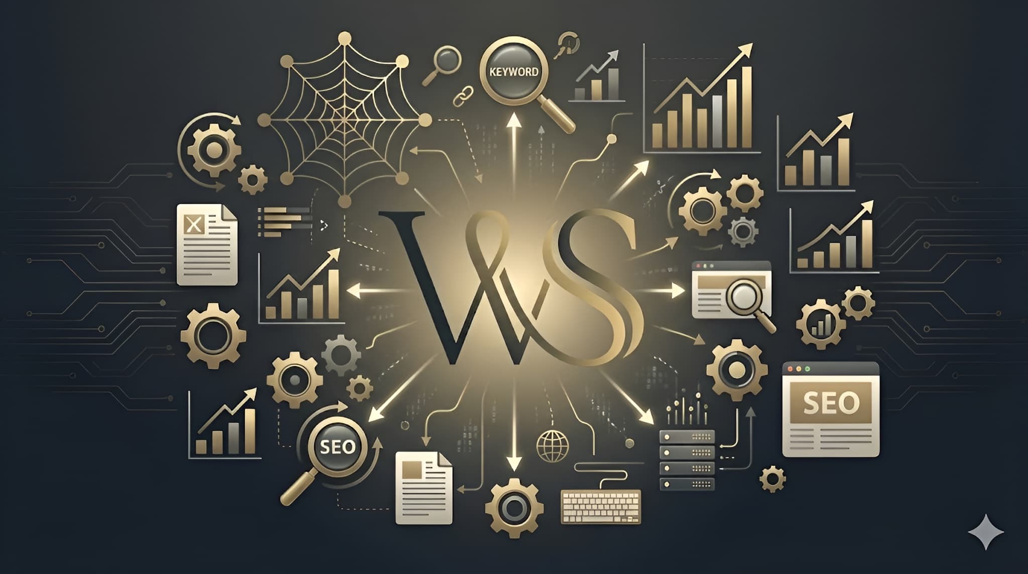 Graph showing growth in Google search rankings